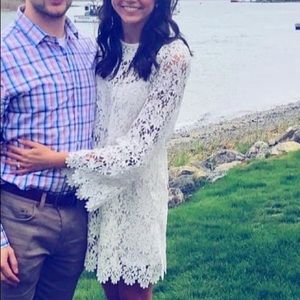 Show Me Your Mumu white crochet dress with slip